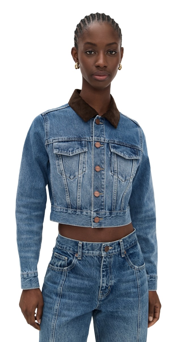 La Ligne Cord Collar Shrunken Jacket Max