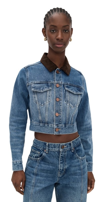 La Ligne Cord Collar Shrunken Jacket Max