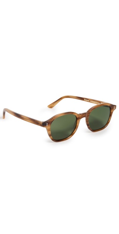 Illesteva William Sunglasses Teak w/ Olive Lenses