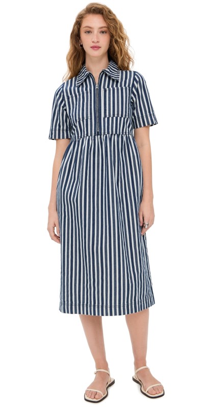 ALIGNE Gabriella Dress Blue Stripe
