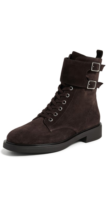 Gianvito Rossi Ripley Suede Boots Moka