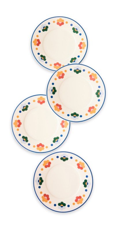 Misette Salad Plates Set of 4 Floral