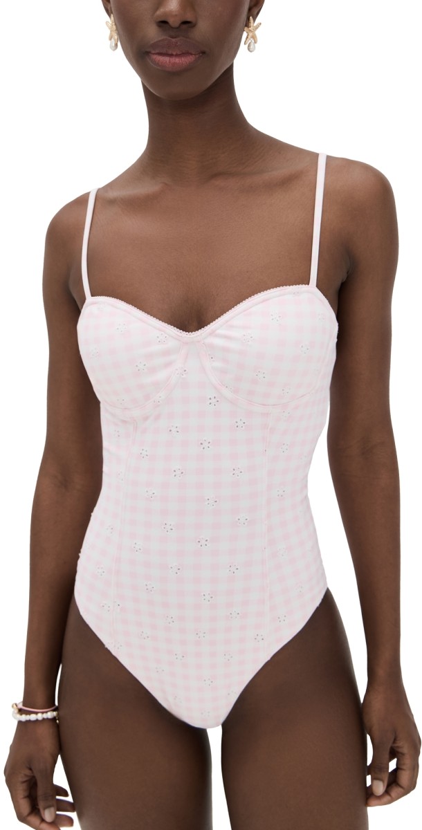 LoveShackFancy Mina One Piece Angel Pink