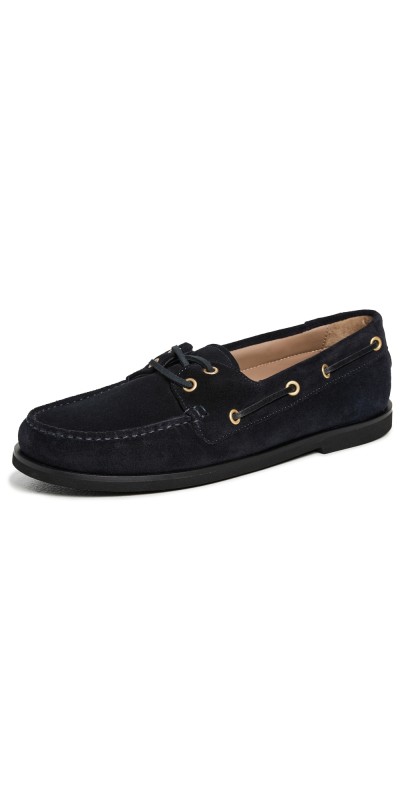 Gianvito Rossi The Vande Boat Shoes Dark Blue