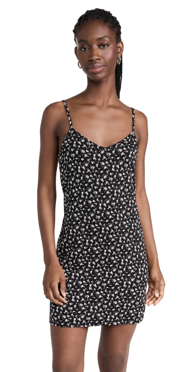 Z Supply Coraline Ditsy Mini Dress Black