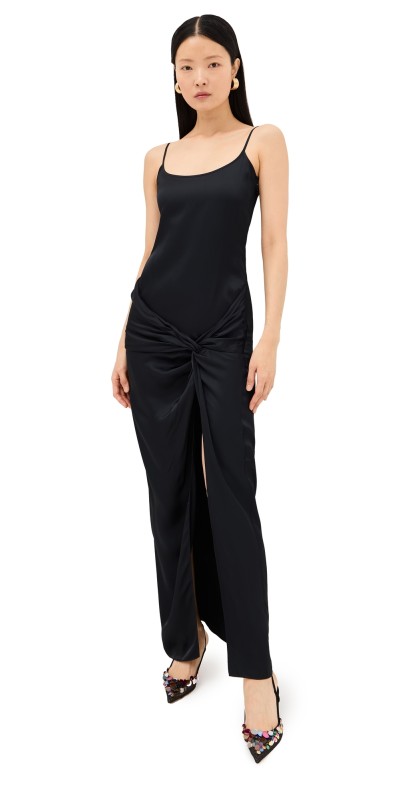The Attico Midi Dress Black