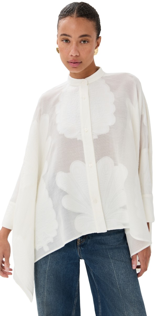 La DoubleJ Foulard Shirt Pineapple Lace