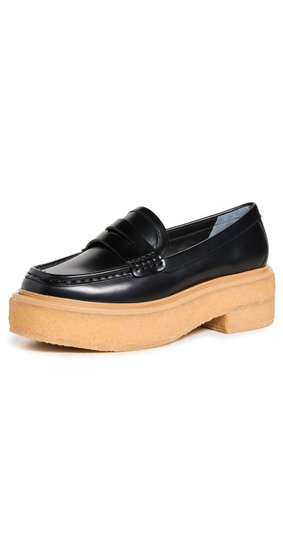 Loeffler Randall Rikki Platform Loafers Black