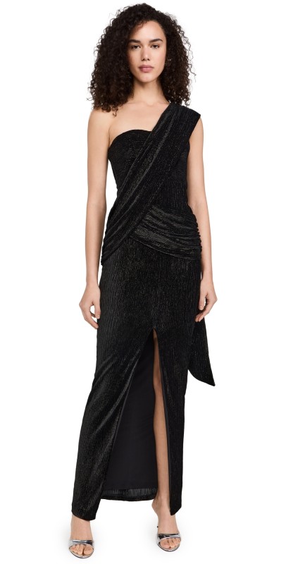 Black Halo Khaleesi Gown Black Gold