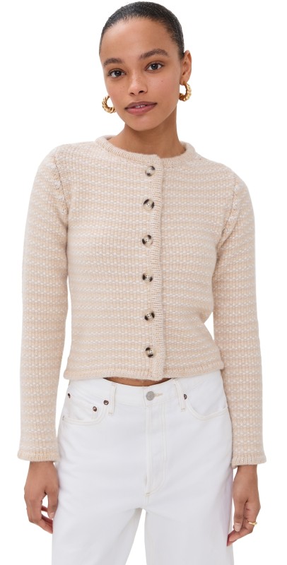 SPRWMN Chunky Knit Baby Cashmere Cardigan Creamy Beige