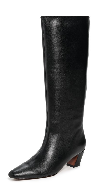 Loeffler Randall Marley Kicked Heel Tall Boots Black