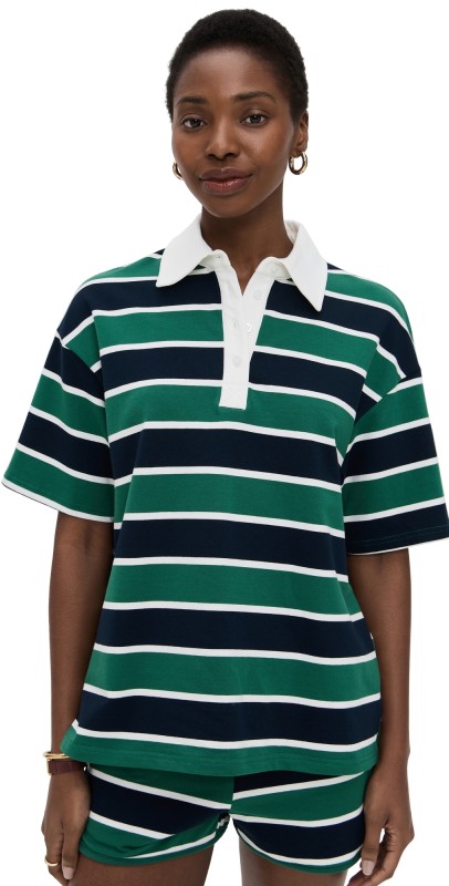 Bailey Rose Stripe Sweatshirt Green Multi