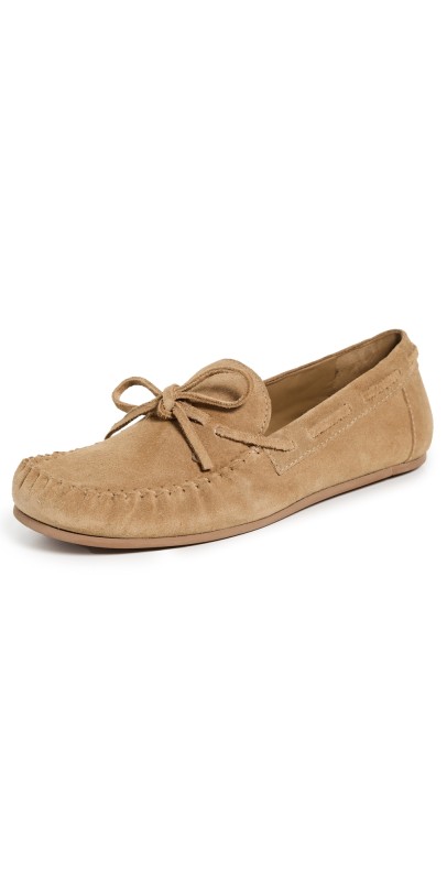 Reformation Annette Loafers Toasted Coconut Suede