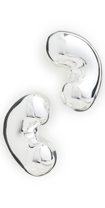 Jenny Bird Eliza Puff Earrings Silver