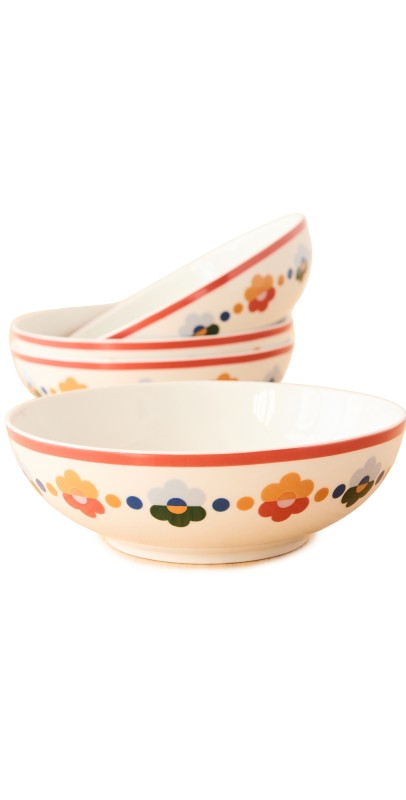 Misette Cereal Bowls Set of 4 Floral