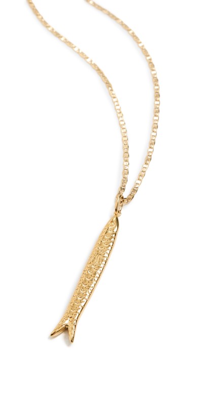 Anni Lu Hippie Fish Necklace Gold