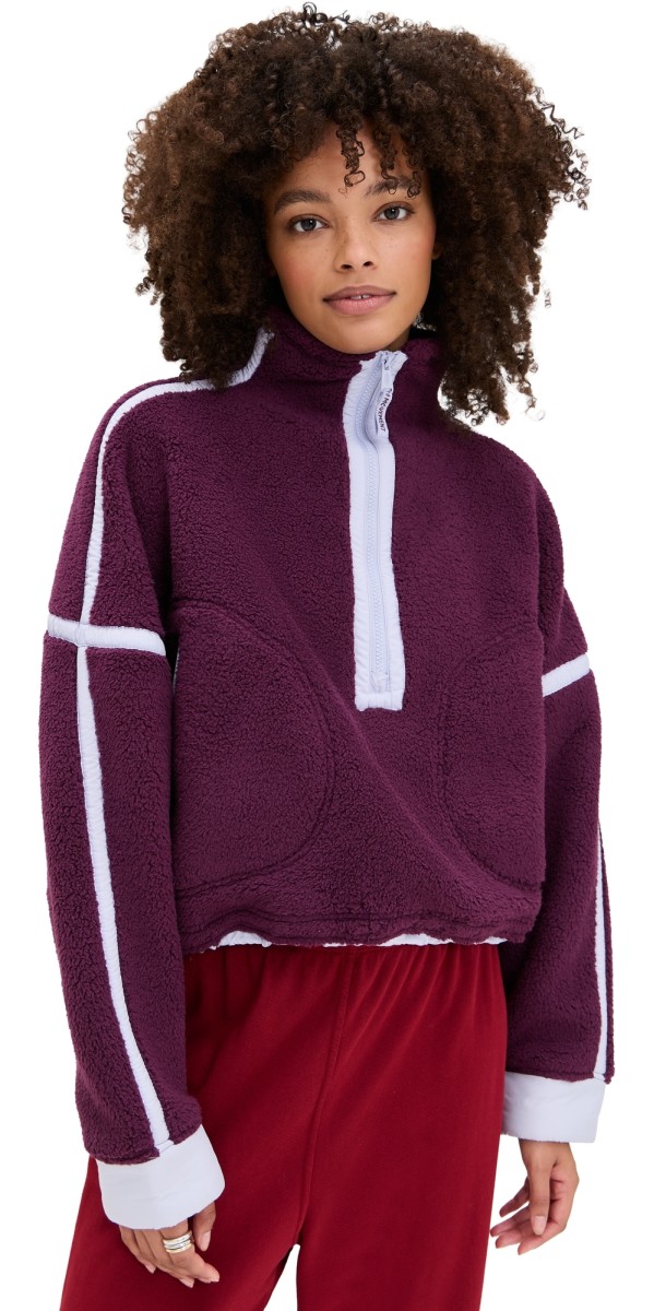 FP Movement Mountain High 1/2 Zip Black Cherry Combo