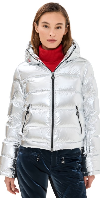 Perfect Moment Polar Flare Ski Jacket Silver Foil