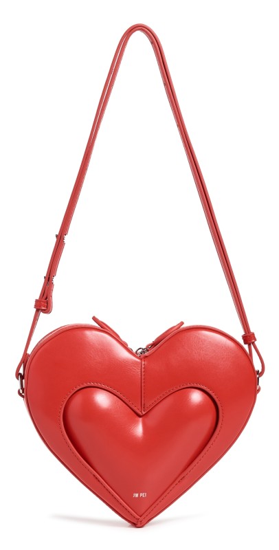JW PEI Francisca Heart Shaped Crossbody Bag Red