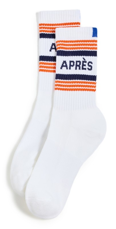 KULE The Apres Ski Socks White/Navy/Poppy