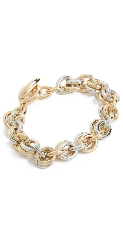 Roxanne Assoulin The Lush Link Bracelet Shiny Gold/Dark Silver