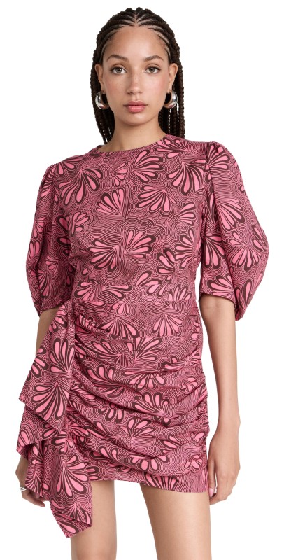 RHODE Pia Dress Neon Pink Paraiso