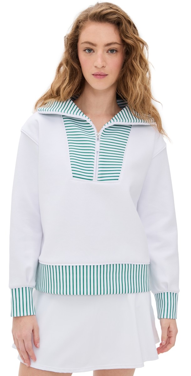 Addison Bay Alley Quarter Zip Super White
