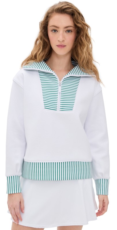 Addison Bay Alley Quarter Zip Super White