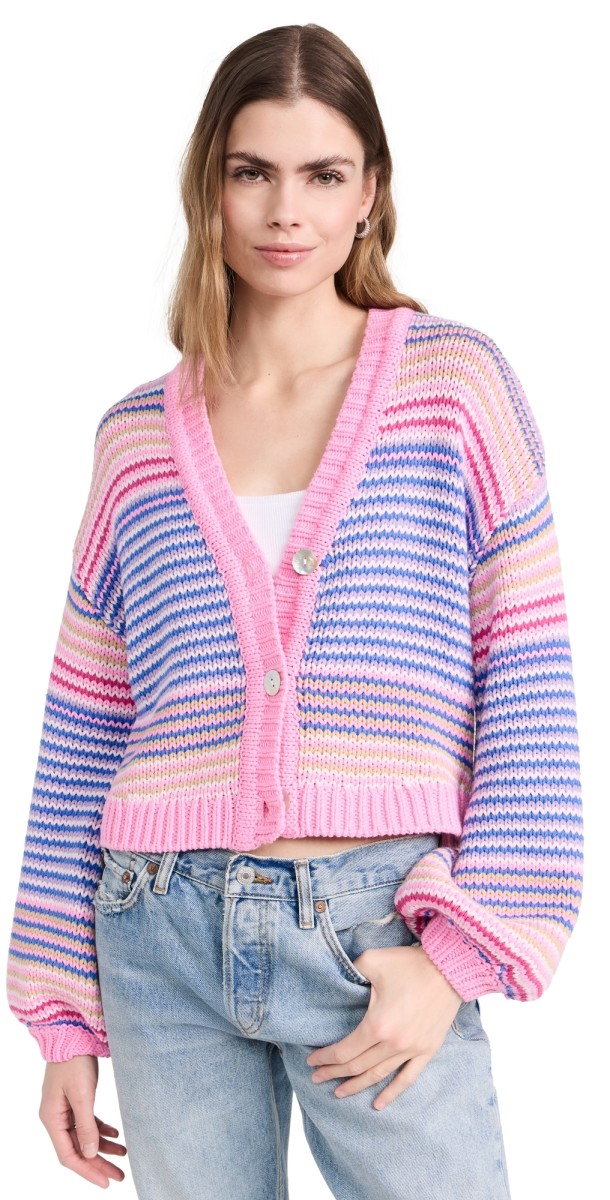 Show Me Your Mumu Good Karma Cardigan Multi Stripe
