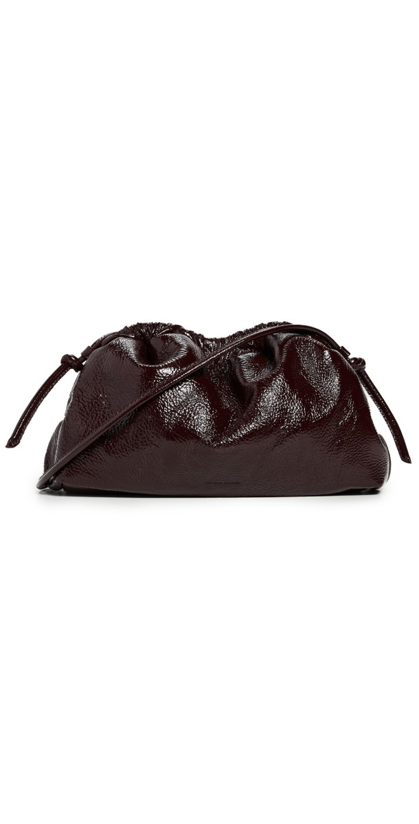 Mansur Gavriel Mini Cloud Clutch Dark Oxblood