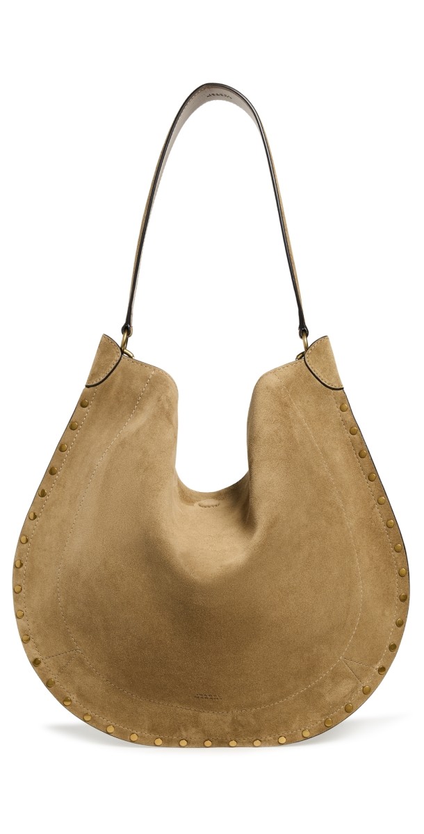 Isabel Marant Oskan Hobo Soft Shoulder Bag Taup