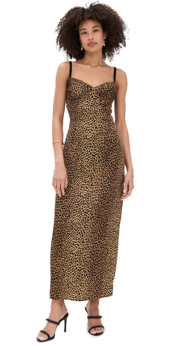 Reformation Stormi Satin Dress Catnip