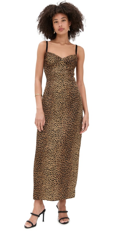Reformation Stormi Satin Dress Catnip