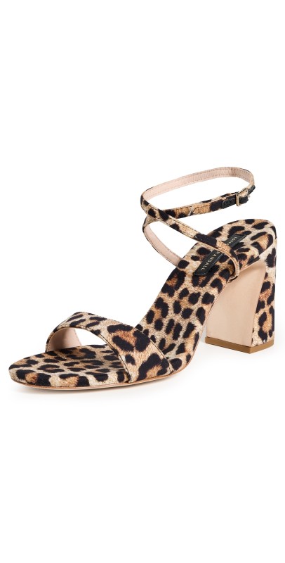 Loeffler Randall Malia Simple Heeled Sandals Leopard