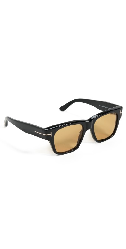 Tom Ford Square Sunglasses Shiny Black