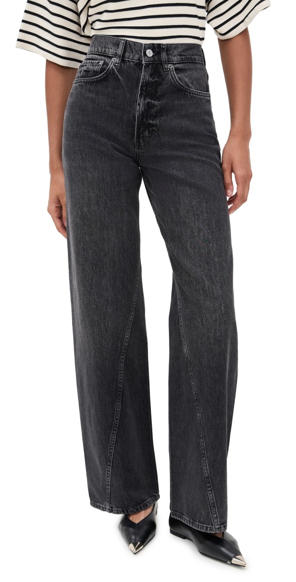 ANINE BING Brie Jeans Washed Black