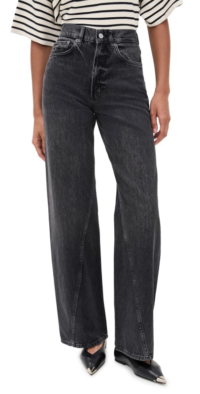 ANINE BING Brie Jeans Washed Black