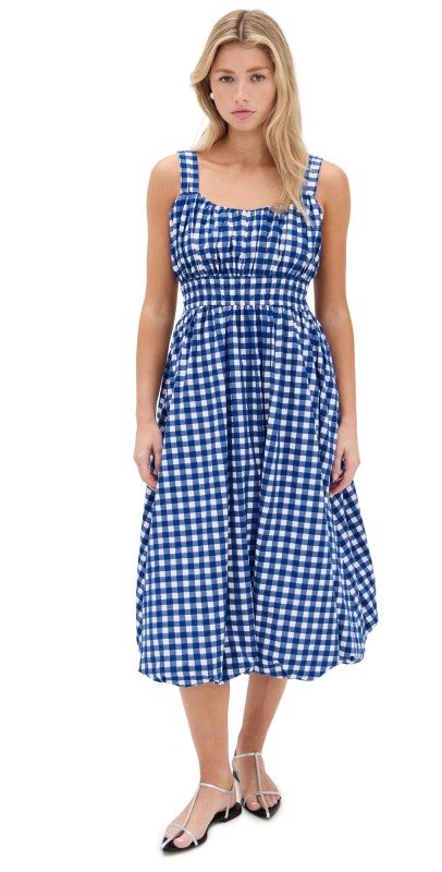 Sea Neci Gingham Tank Dress Navy