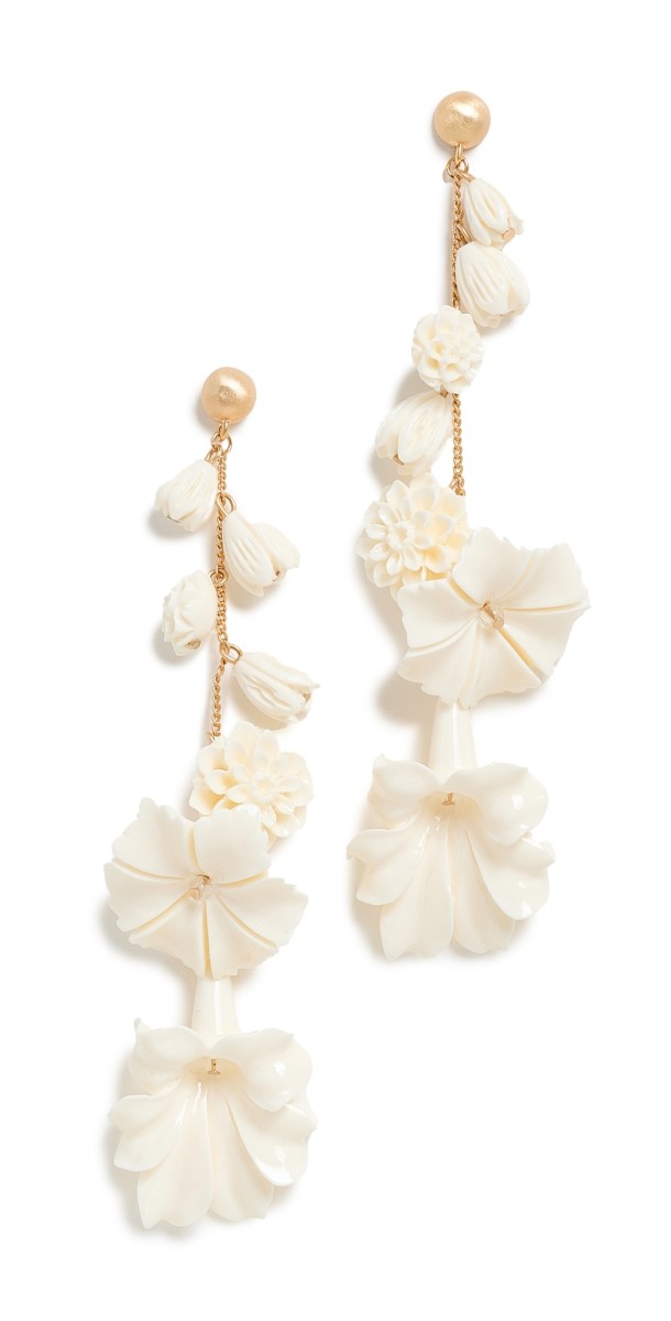 Cult Gaia Giana Earrings Ivory