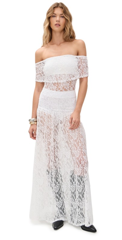 Lioness Field of Dreams Maxi Dress Porcelain