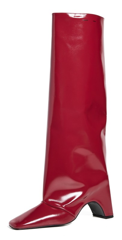 Coperni Gloss Bridge Boots Red