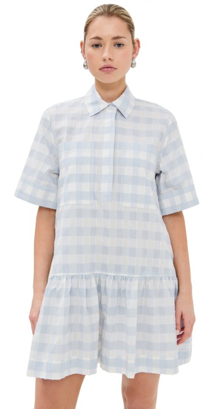 SIMKHAI Cris Shirt Dress PERIWINKLE SKY MULTI