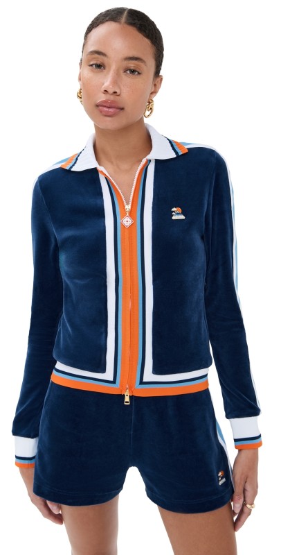 Casablanca Velour Jacket Navy