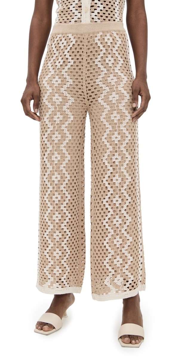 Z Supply Loma Crochet Pants Natural