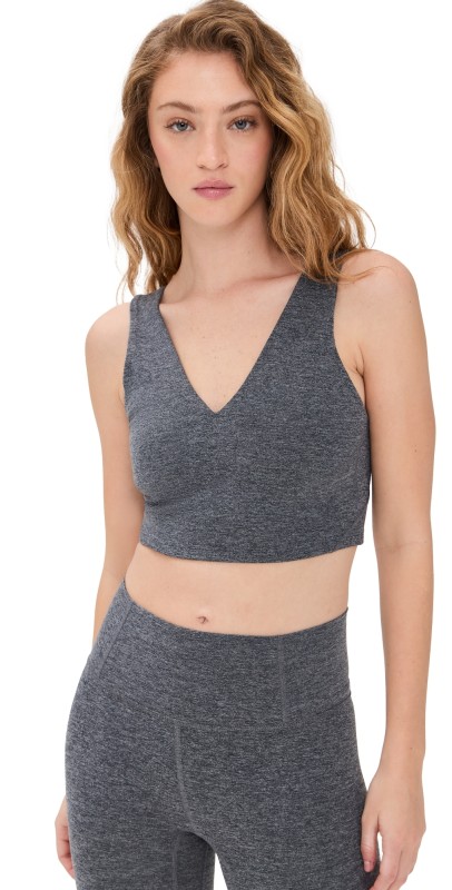 FP Movement Never Better Heather Crop Top Black Heather
