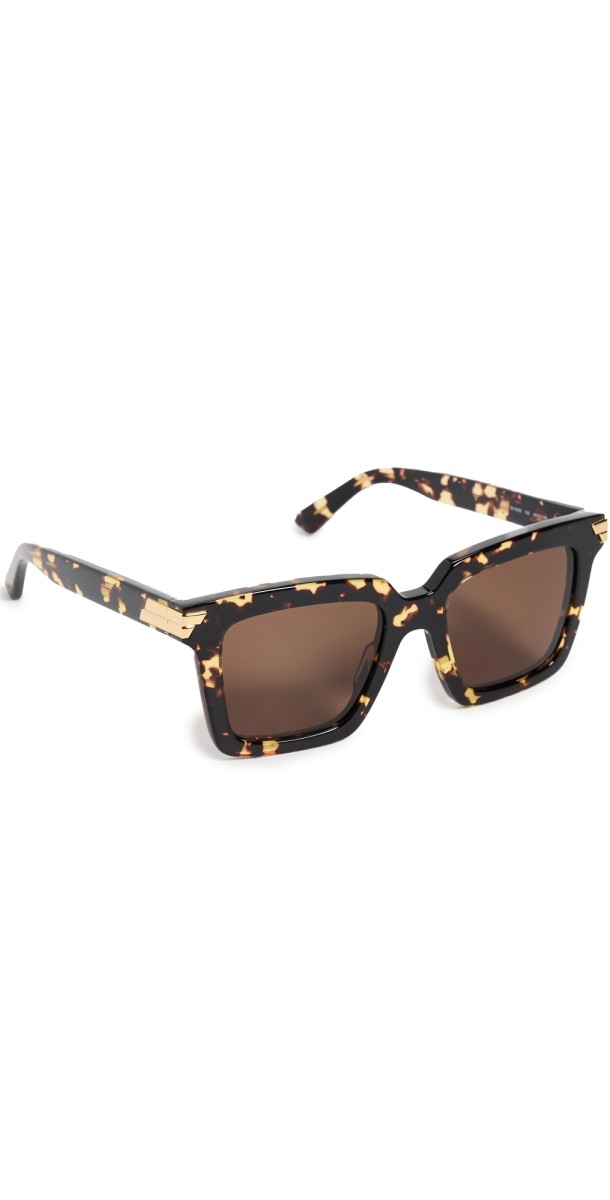 Bottega Veneta BV1005S Sunglasses Havana-Havana-Brow