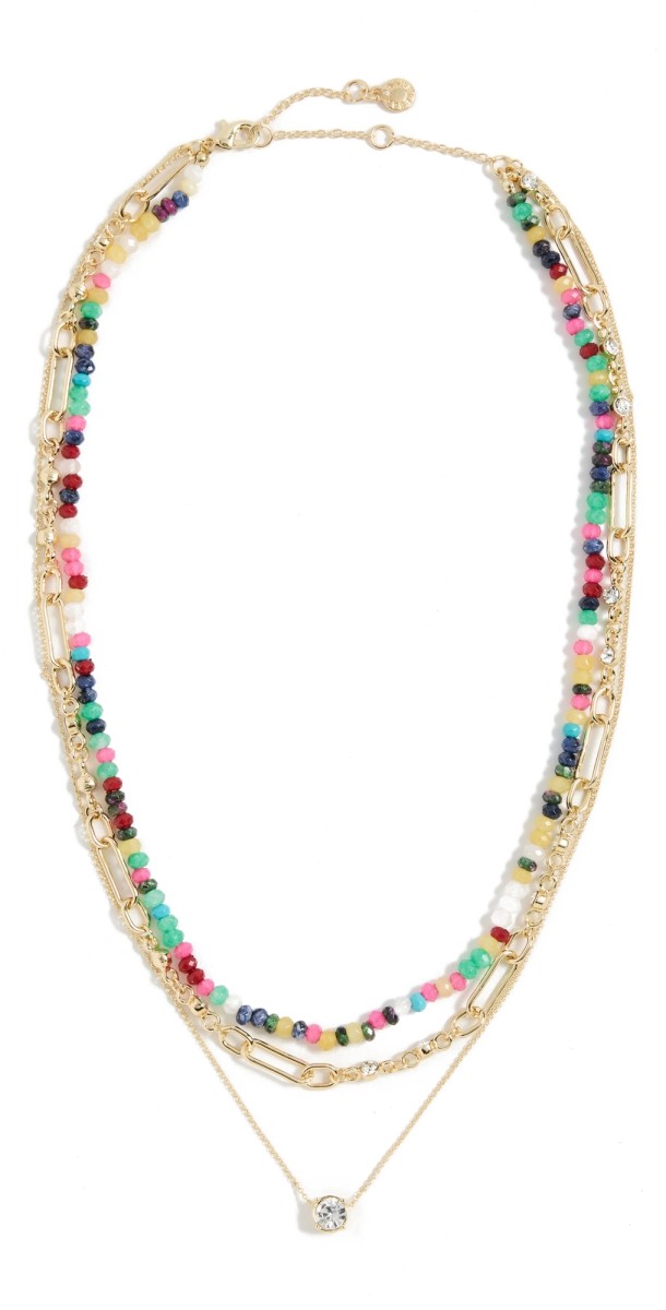 BaubleBar Pre-Layered Semi Necklace Mult
