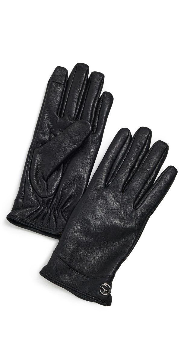 rag & bone Joni Leather Gloves Black
