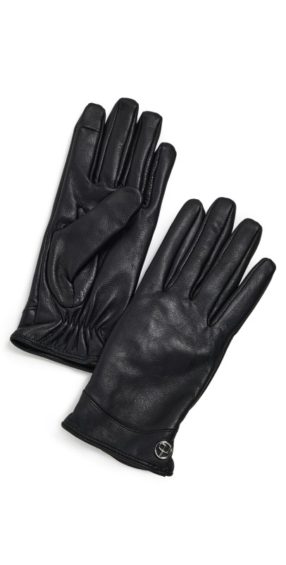 rag & bone Joni Leather Gloves Black