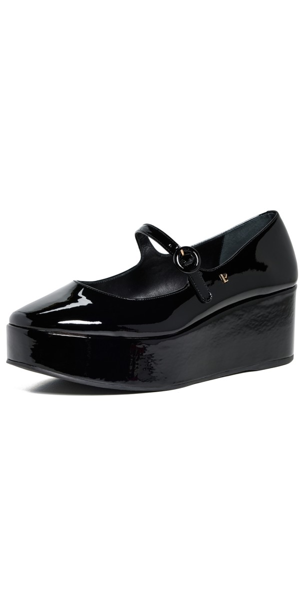 Larroudé Blair Ballet Flatforms Black